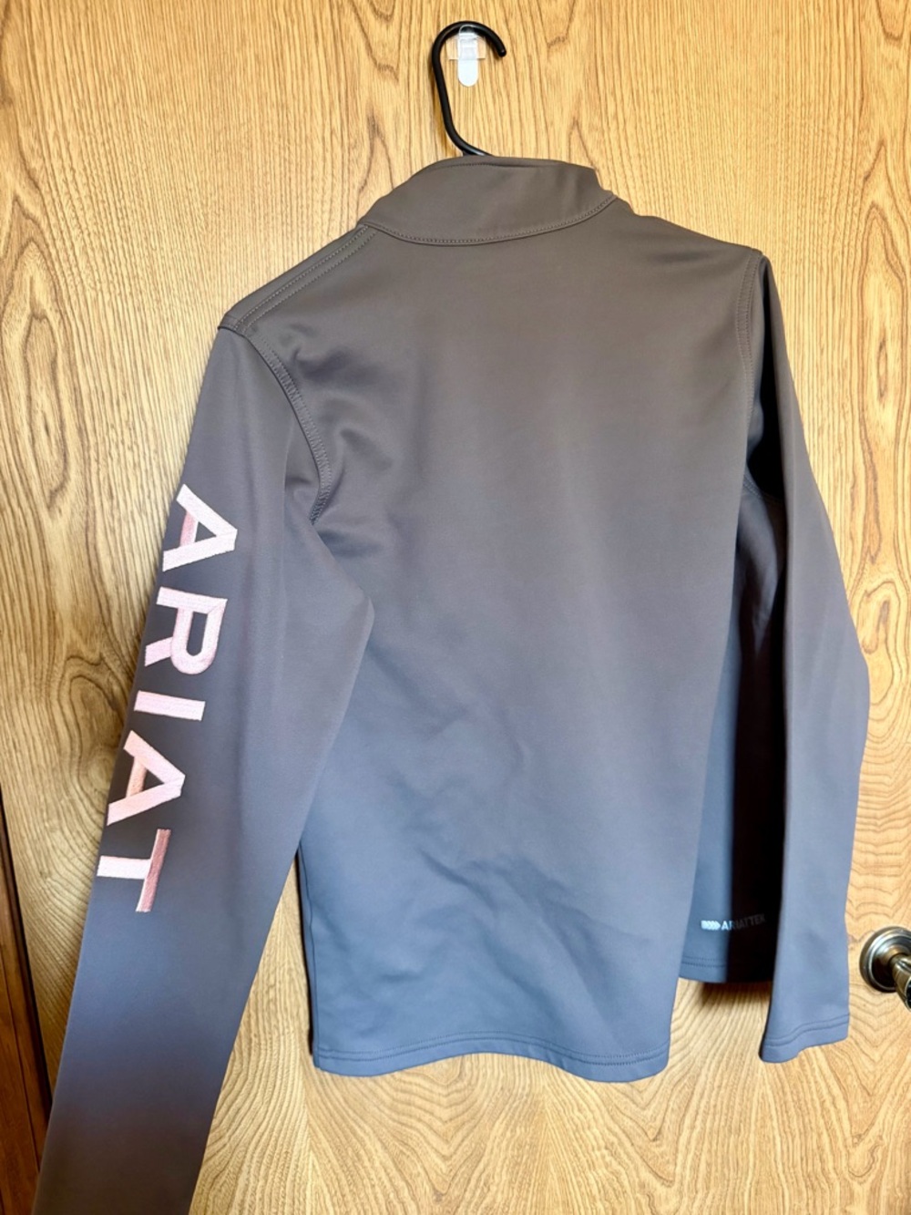 Ariat Woman’s Gray AriatTek Half-Zip Performance Pullover - Picture 2 of 3